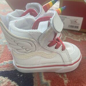 Vans Flying SK8-HI Unicorn Sneakers, size 2